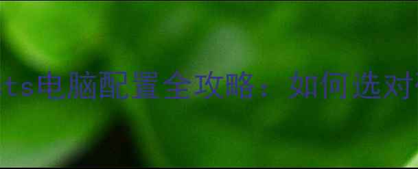 图片 AdobeAfterEffects电脑配置全攻略：如何选对硬件避免踩坑？2