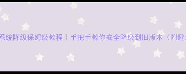 图片 vivo手机系统降级保姆级教程｜手把手教你安全降级到旧版本（附避坑指南）1
