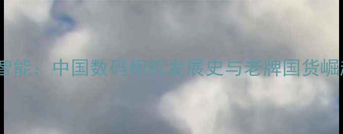 图片 从胶片到智能：中国数码相机发展史与老牌国货崛起📸🇨🇳2