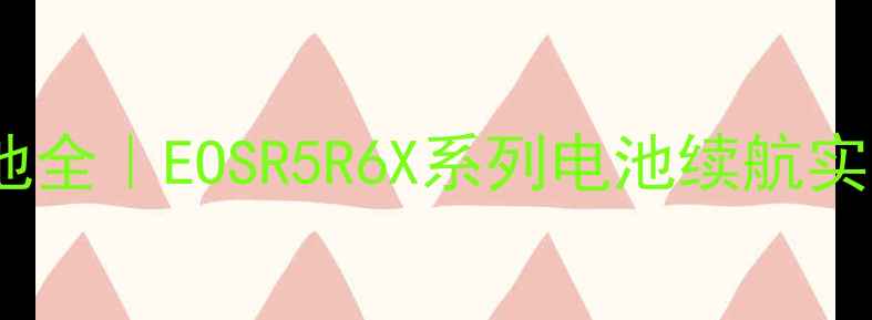 图片 佳能相机电池全｜EOSR5R6X系列电池续航实测+选购指南