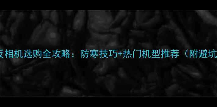 图片 冬季单反相机选购全攻略：防寒技巧+热门机型推荐（附避坑指南）1