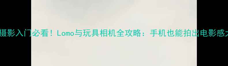 图片 数码摄影入门必看！Lomo与玩具相机全攻略：手机也能拍出电影感大片2