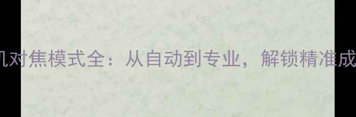 图片 数码相机对焦模式全：从自动到专业，解锁精准成像秘籍1