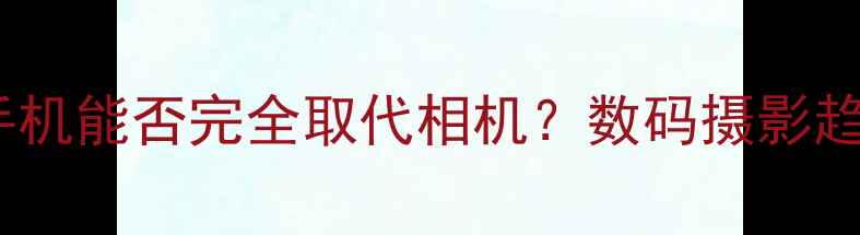 图片 智能手机能否完全取代相机？数码摄影趋势全1