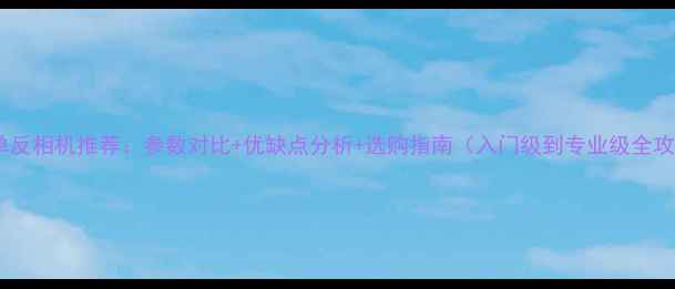 图片 最佳单反相机推荐：参数对比+优缺点分析+选购指南（入门级到专业级全攻略）2