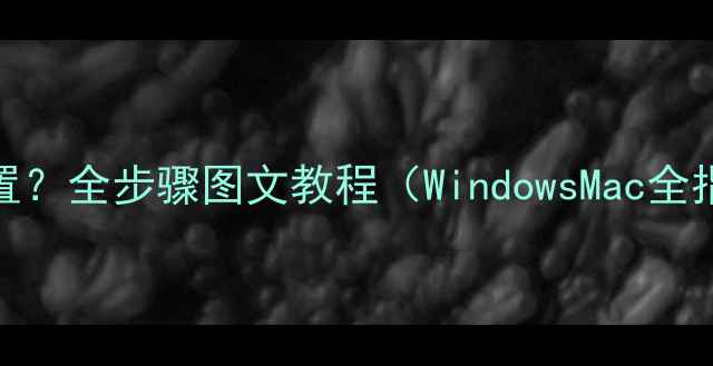 图片 电脑如何进入BIOS设置？全步骤图文教程（WindowsMac全指南+新手必看技巧）1