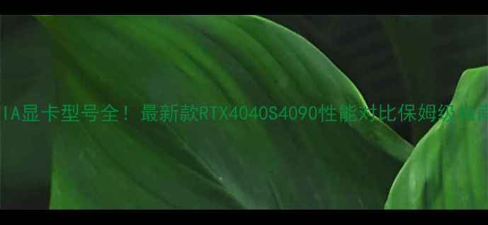 图片 NVIDIA显卡型号全！最新款RTX4040S4090性能对比保姆级指南🔥1