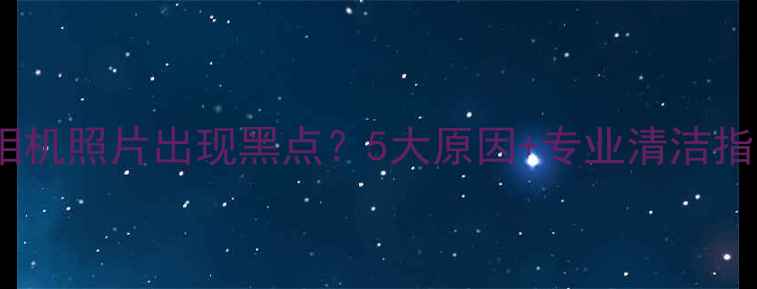 图片 单反相机照片出现黑点？5大原因+专业清洁指南全2