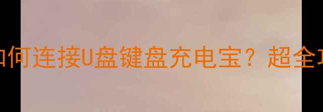 图片 手机OTG设置教程｜如何连接U盘键盘充电宝？超全攻略（附设备推荐）1