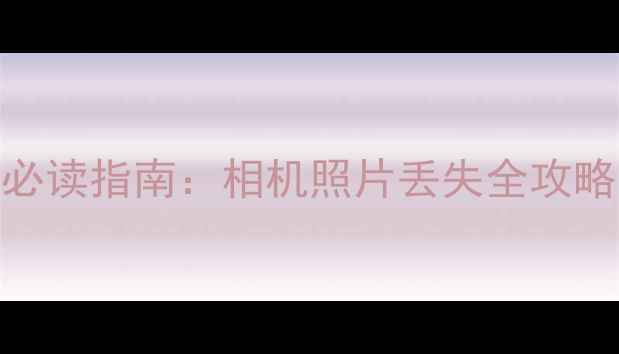 图片 数码摄影爱好者必读指南：相机照片丢失全攻略与数据恢复技术