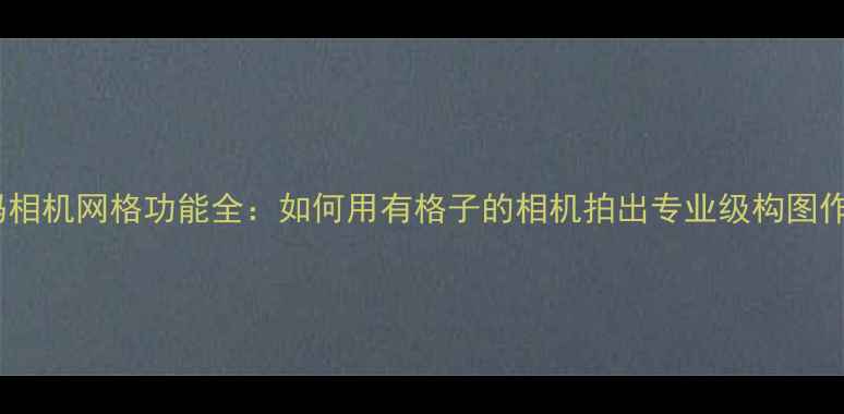 图片 数码相机网格功能全：如何用有格子的相机拍出专业级构图作品2