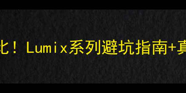 图片 松下数码相机全型号对比！Lumix系列避坑指南+真实使用体验（附参数）