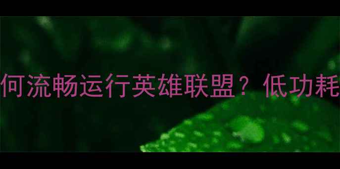 图片 集成显卡如何流畅运行英雄联盟？低功耗电脑配置全