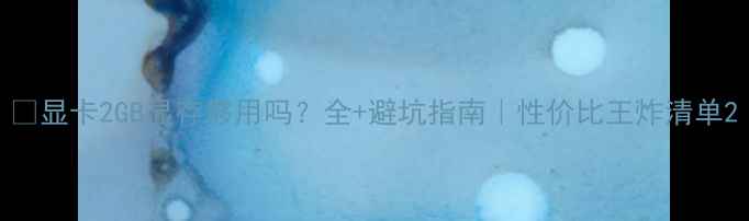 图片 🔥显卡2GB显存够用吗？全+避坑指南｜性价比王炸清单2